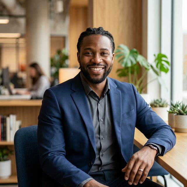 Portrait of satisfied client Chidi Okoro